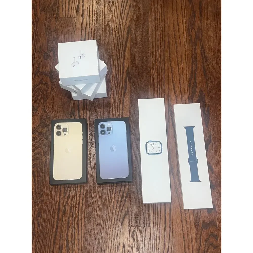 8 Empty Apple Boxes iPhone / AirPods / Apple Watch Boxes Only